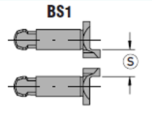 Medbringarstift symetrisk form BS1