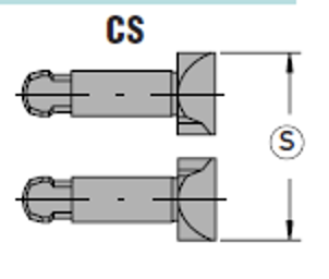 Medbringarstift symetrisk form CS