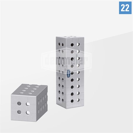 Distansblock U-form aluminium-titan